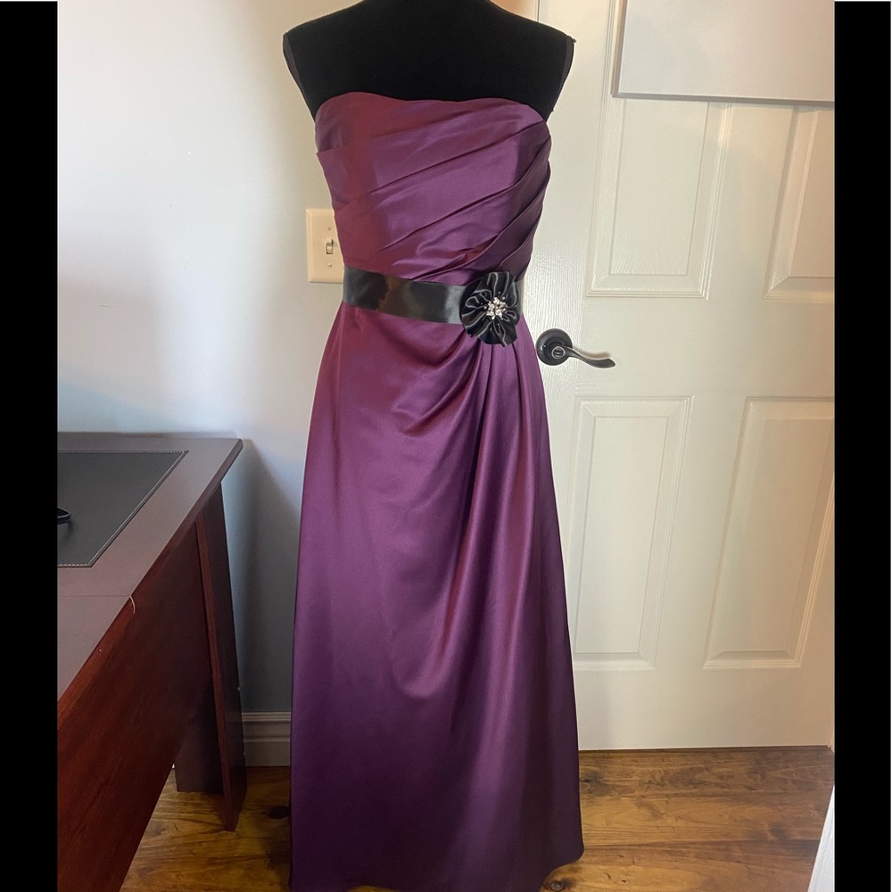 Andrew Adela Strapless Floor Length Gown